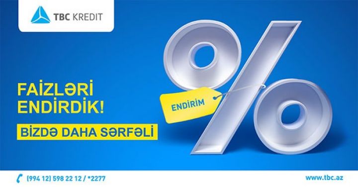 Aşağı faizlə 1 günə kredit alın!