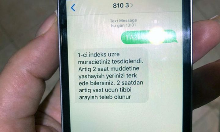 4 şəhər 1 rayon xaric SMS icazə sistemi ləğv olunur