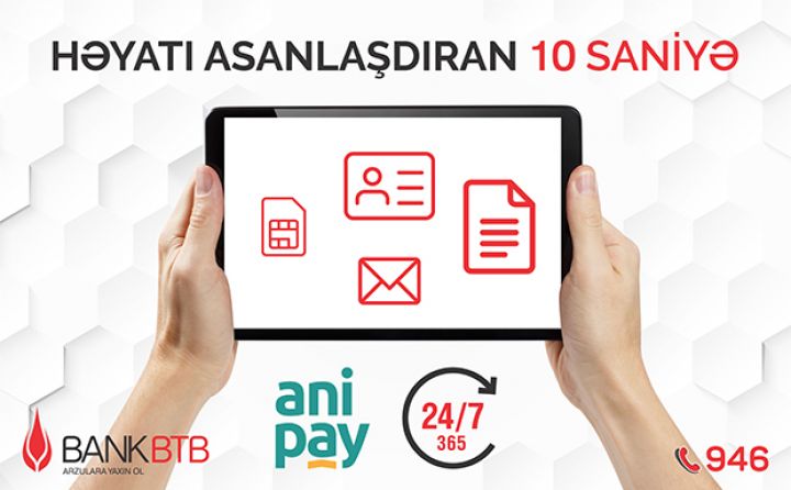 Bank BTB Ani Ödənişlər Sisteminə qoşuldu