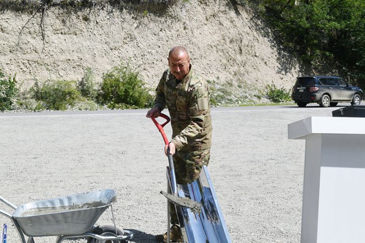 Şuşada yeni yaşayış massivinin təməli qoyuldu