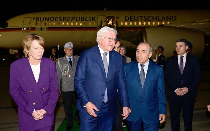 Almaniya Prezidenti Azərbaycana rəsmi səfərə gəlib