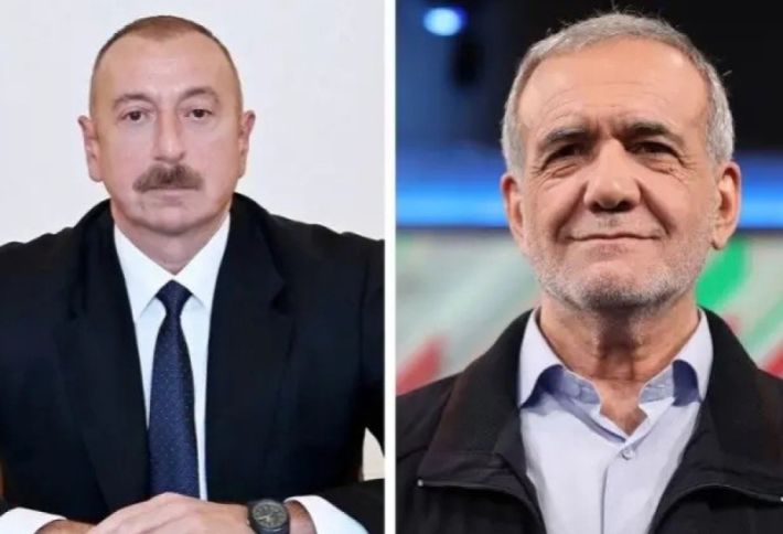 Əliyevlə Pezeşkian arasında telefon danışığı olub