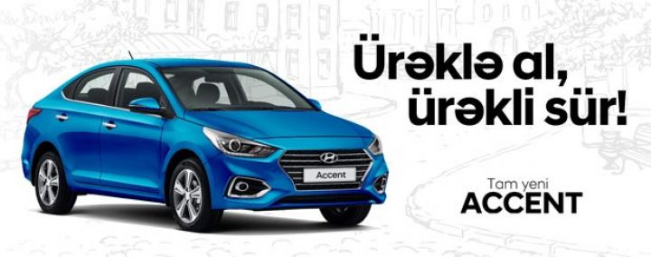 Tam yeni Hyundai Accent artıq Azərbaycanda!