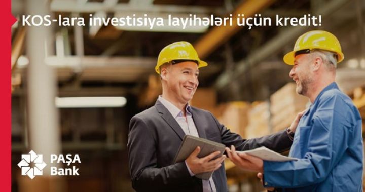 <p><a href="https://www.pashabank.az/corporate_loans_kredit_manat_dollar_euro/lang,az/" <font color=red>PAŞA Bank-dan KOS-lara investisiya layihələri üçün kredit! </font><p>