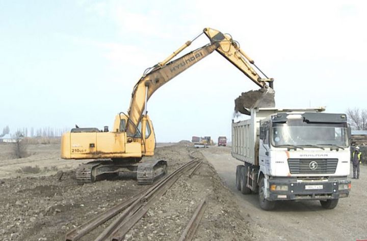 Bərdə-Ağdam dəmiryol xəttinin çəkilişinə start verilib