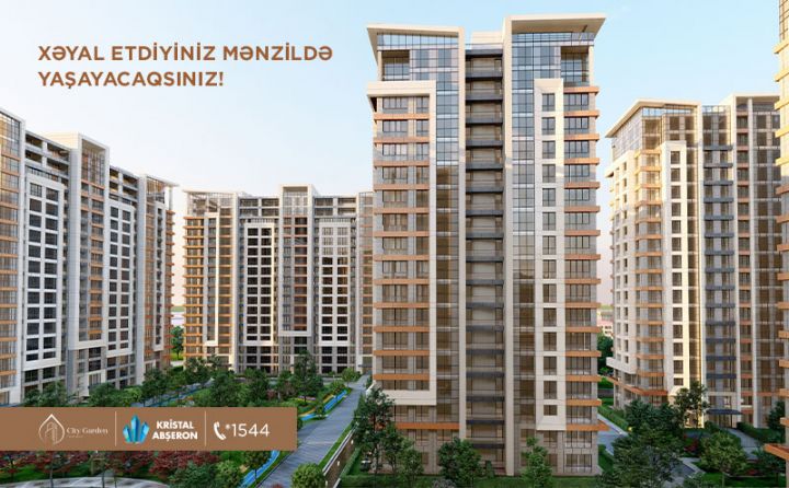 Bakıda tikintisi sürətlə davam edir, məzillər  6%-dən başlayan ipoteka krediti ilə satılır